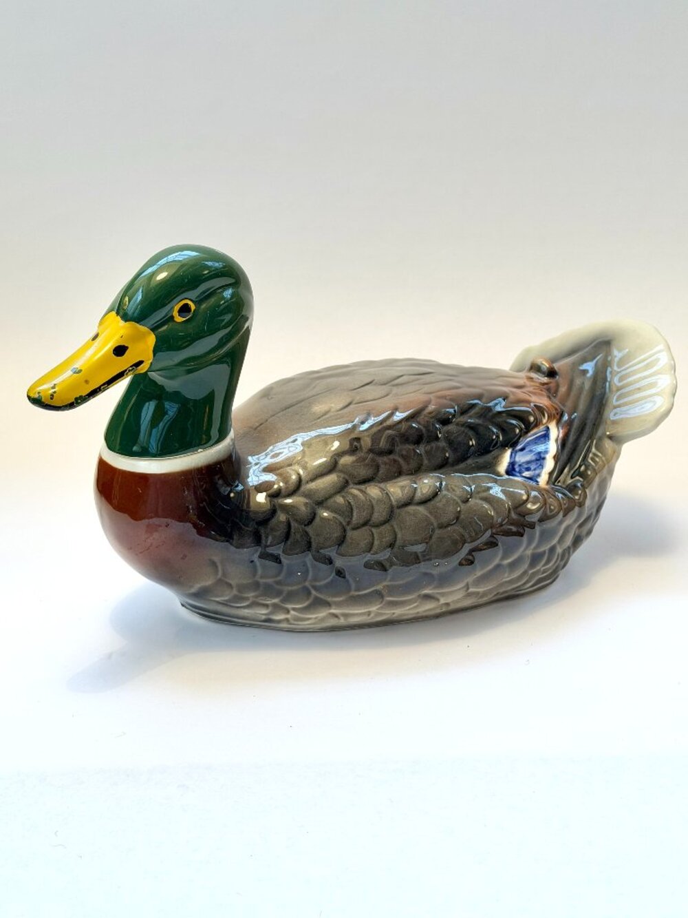 Vintage 1969 Ballantine’s Mallard Duck Ceramic Liquor Bottle /Decanter
